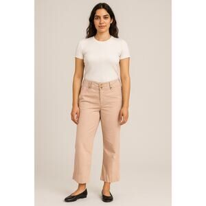 Sundance Pink Wide Leg Crop Chino Pants Women’s Size 14
